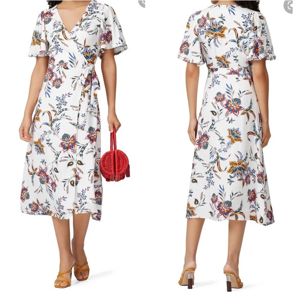 The Jetset Diaries Dresses & Skirts - TJD Crazy Love Floral wrap midi dress